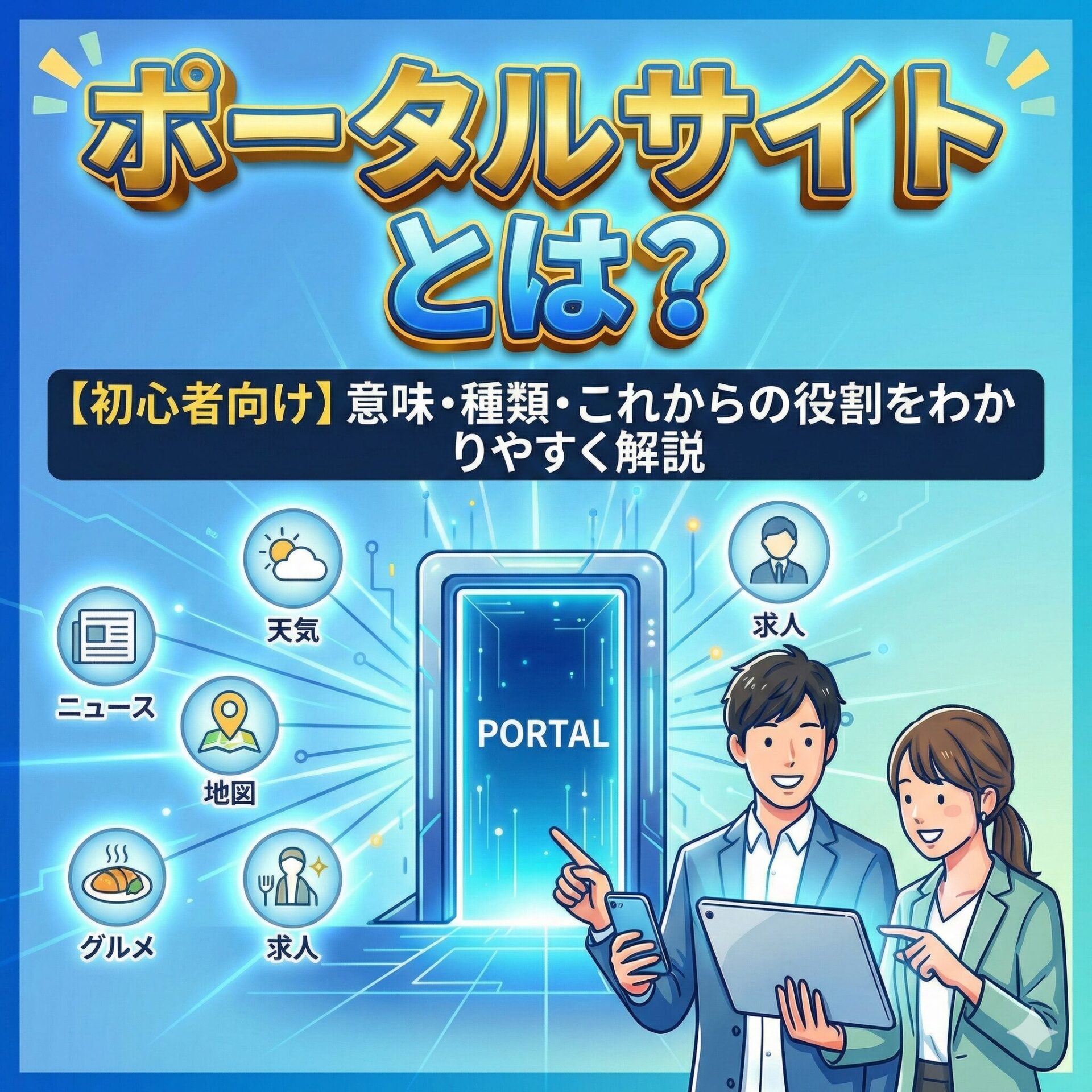 【初心者向け】ポータルサイトとは？意味や種類、これからの役割をわかりやすく解説サムネイル画像