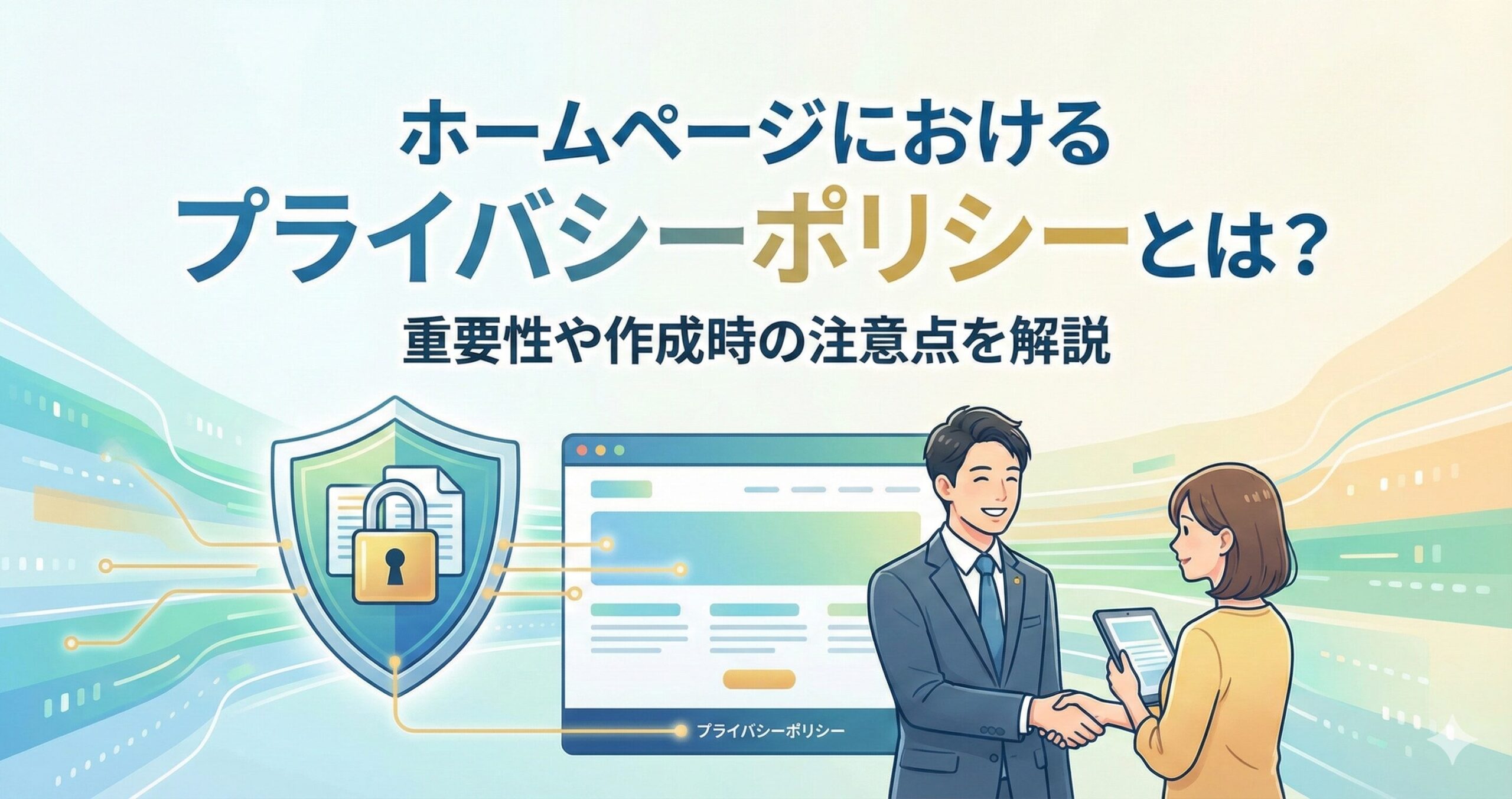 ホームページにおけるプライバシーポリシー(個人情報保護方針)とは？重要性や作成時の注意点を解説サムネイル画像