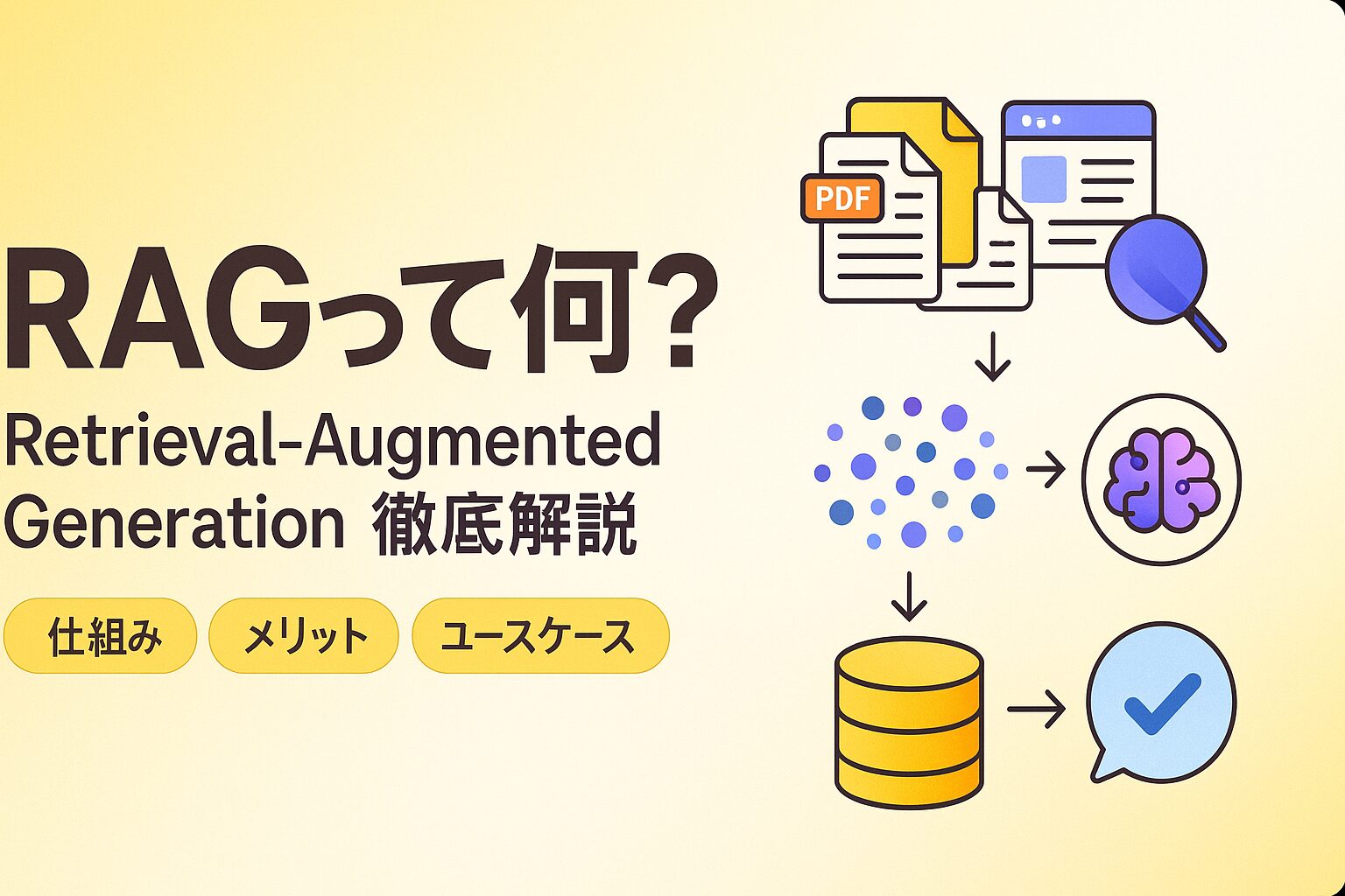 RAGって何？Retrieval-Augmented Generation（検索拡張生成）を徹底解説