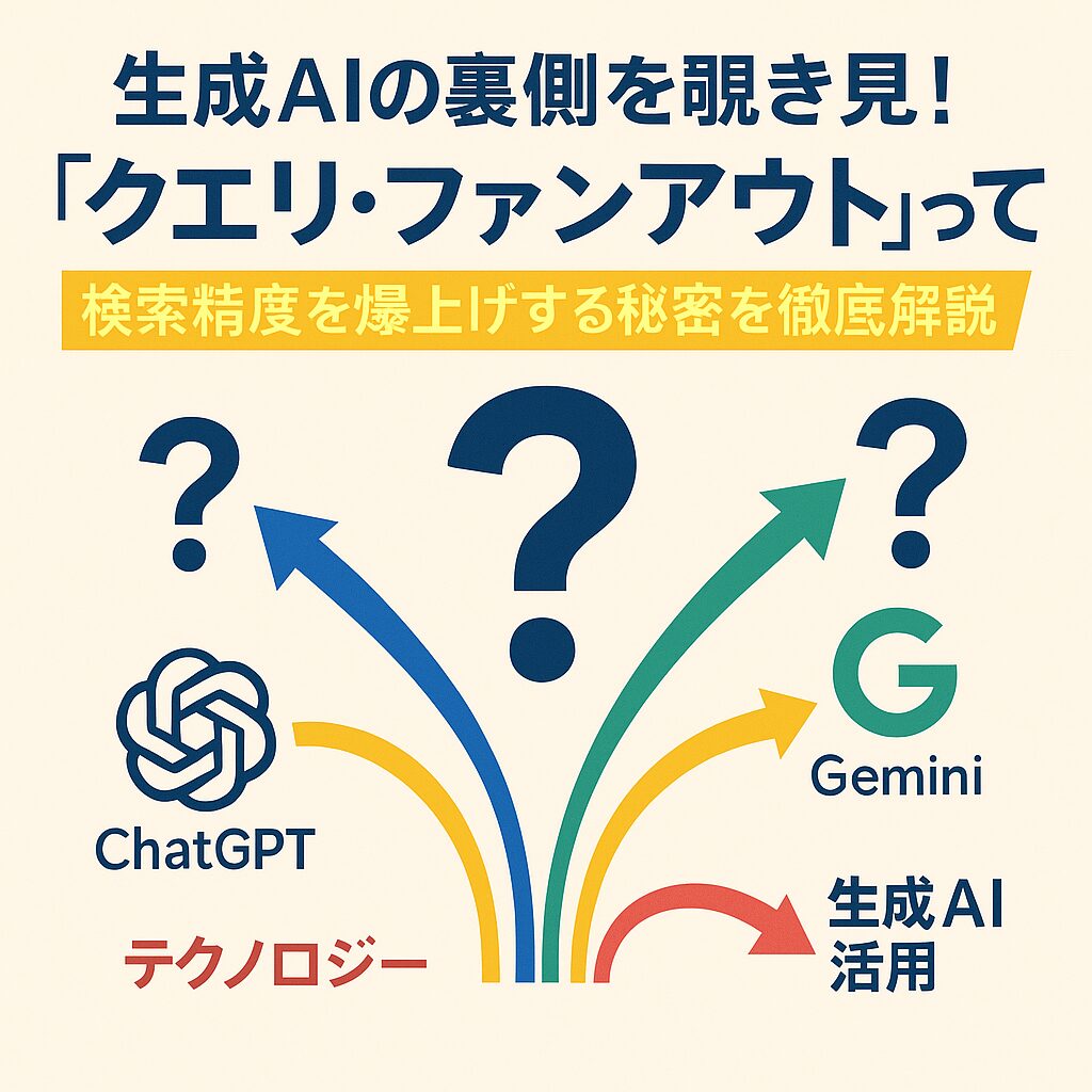 生成AIの裏側を覗き見！「クエリ・ファンアウト」って何？検索精度を爆上げする秘密を徹底解説