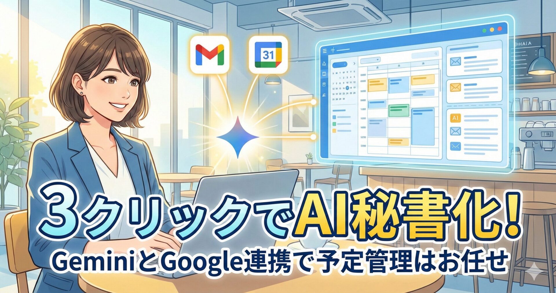 【3クリックで完了】GeminiにGmailやカレンダーを連携する設定方法！面倒な予定管理はAIにお任せ