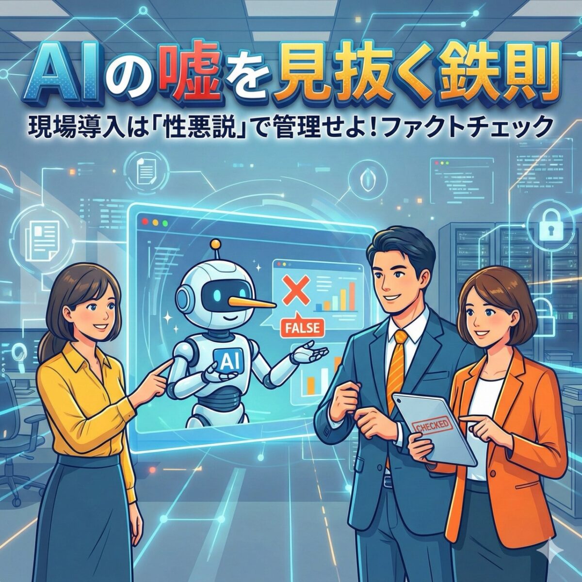 AIの嘘を見抜く鉄則 – 現場導入は「性善説」ではなく「性悪説」で管理せよ。-ファクトチェック