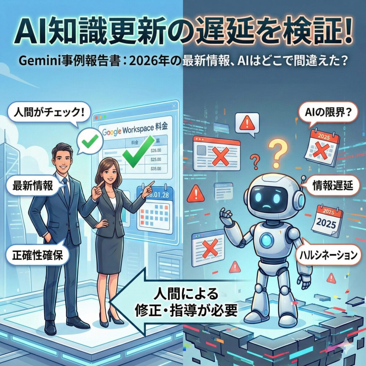 AIに嘘をつかれた！ – 事例報告書：AIの知識更新遅延と情報の正確性検証-2026年1月28日