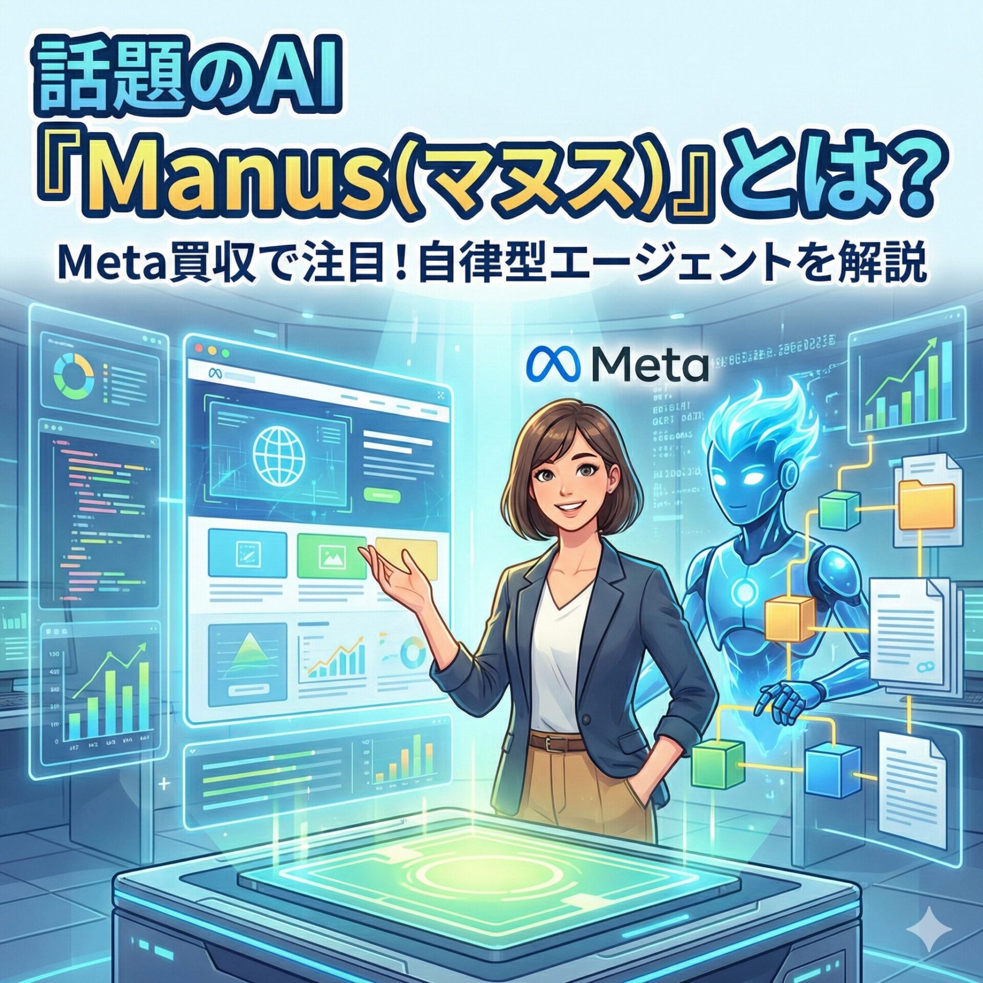 話題のAI「Manus（マヌス）」とは？Meta買収で注目の「自律型エージェント」を解説サムネイル画像