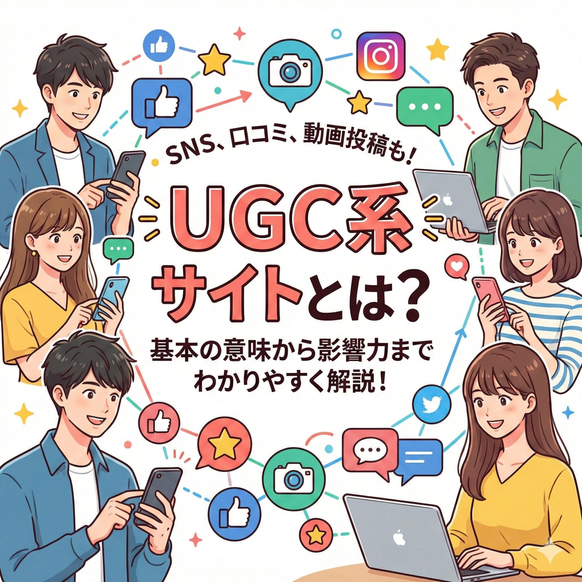 UGC系サイトとは？基本の意味から影響力までわかりやすく解説サムネイル画像