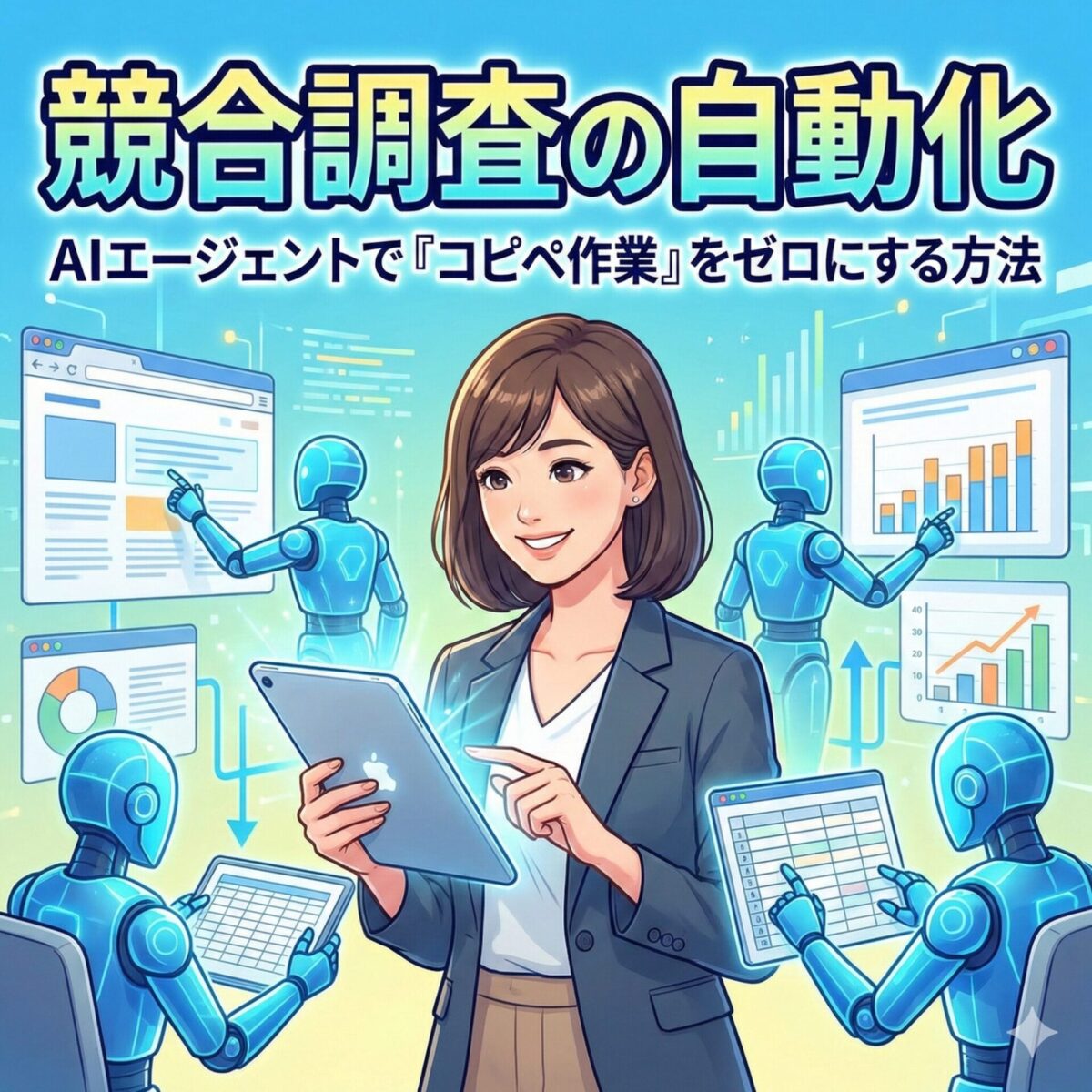 【競合調査の自動化】AIエージェントで「コピペ作業」をゼロにする方法