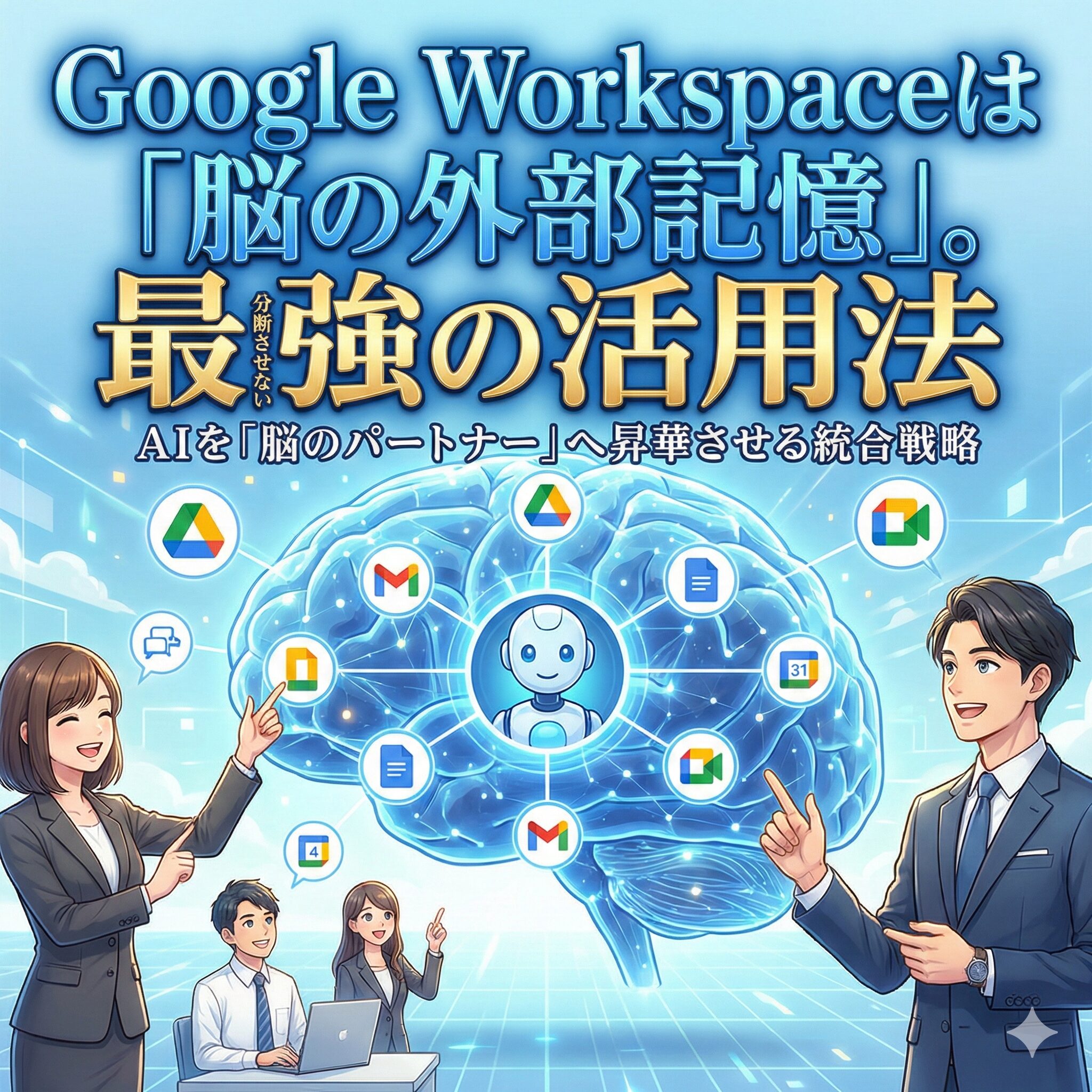Google Workspaceは「脳の外部記憶」。AIとツールを分断させない最強の活用法サムネイル画像