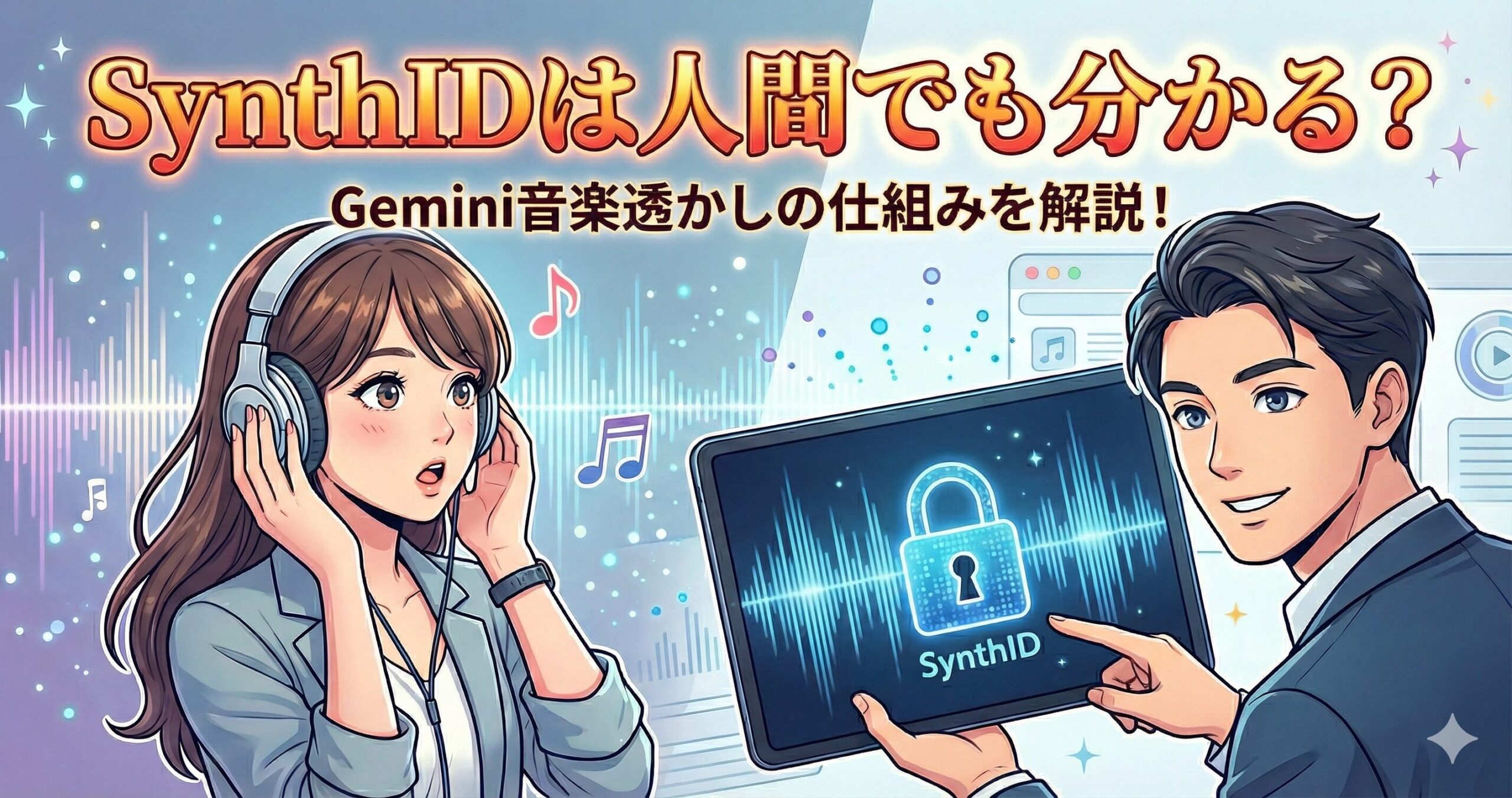 Geminiで作った音楽の透かし「SynthID」は人間でも分かる？読み取り方と仕組みを解説サムネイル画像